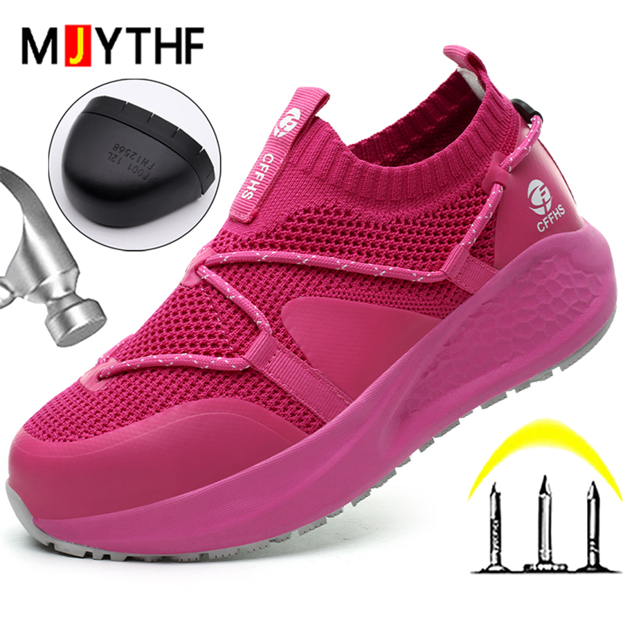 Mesh Sneaker Women - Latest Women Work Shoes Puncture-Proof Safety