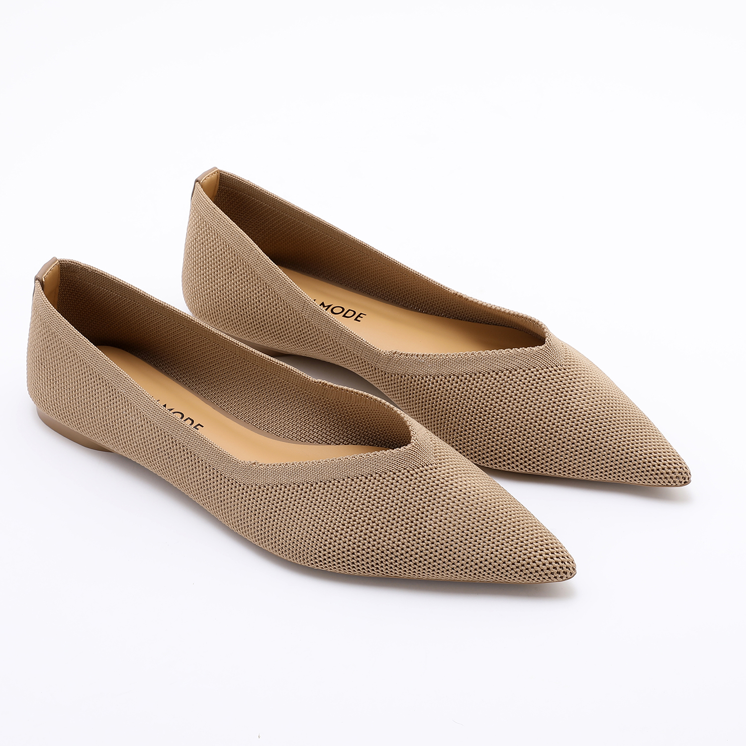 Ballet Flat Women - TRENDIN MODE Women's Knit Pointed-Toe Flats
