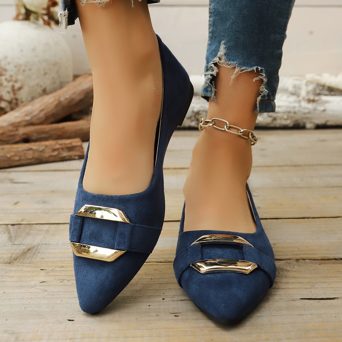 Women'S Shoes Toms - Spring and Autumn Elegant Pointed Sexy