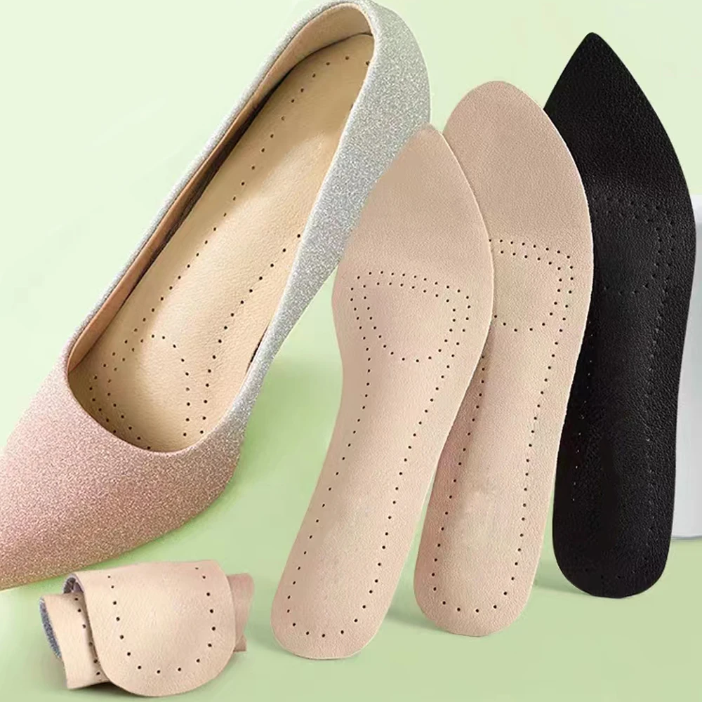 Women'S Shoes With Plantar Fasciitis - Self adhesive Leather Insoles for Woman
