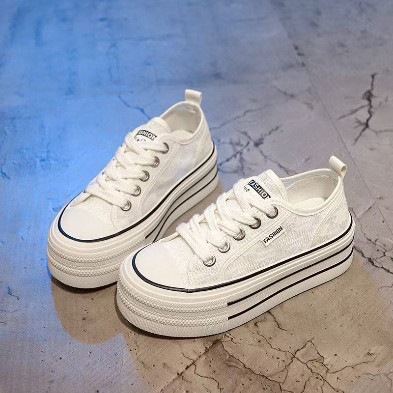 Mesh Sneaker Women - 2026 New Women's White Platform Sneakers