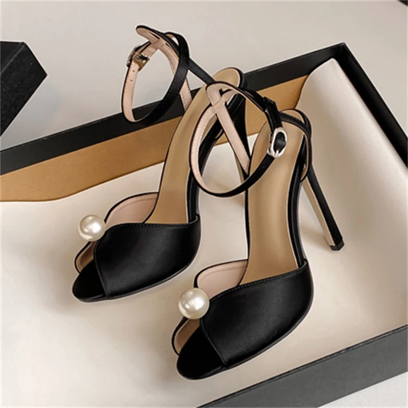 Women'S Shoes Peep Toe - Eilyken Sexy String Bead Open Toe
