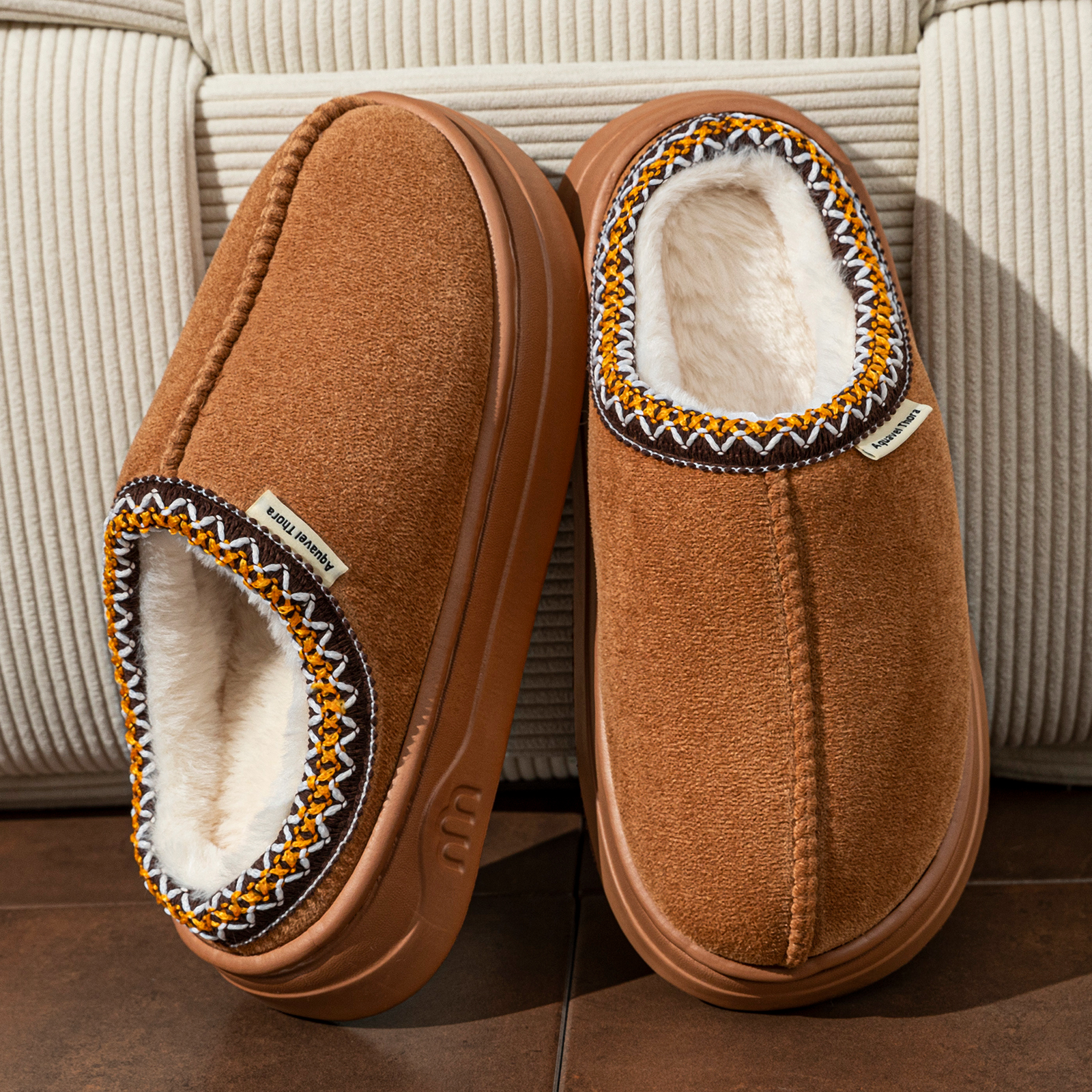 Women Shoes Size To Men - Winter Women's Slippers Boots Fashion Fuzzy