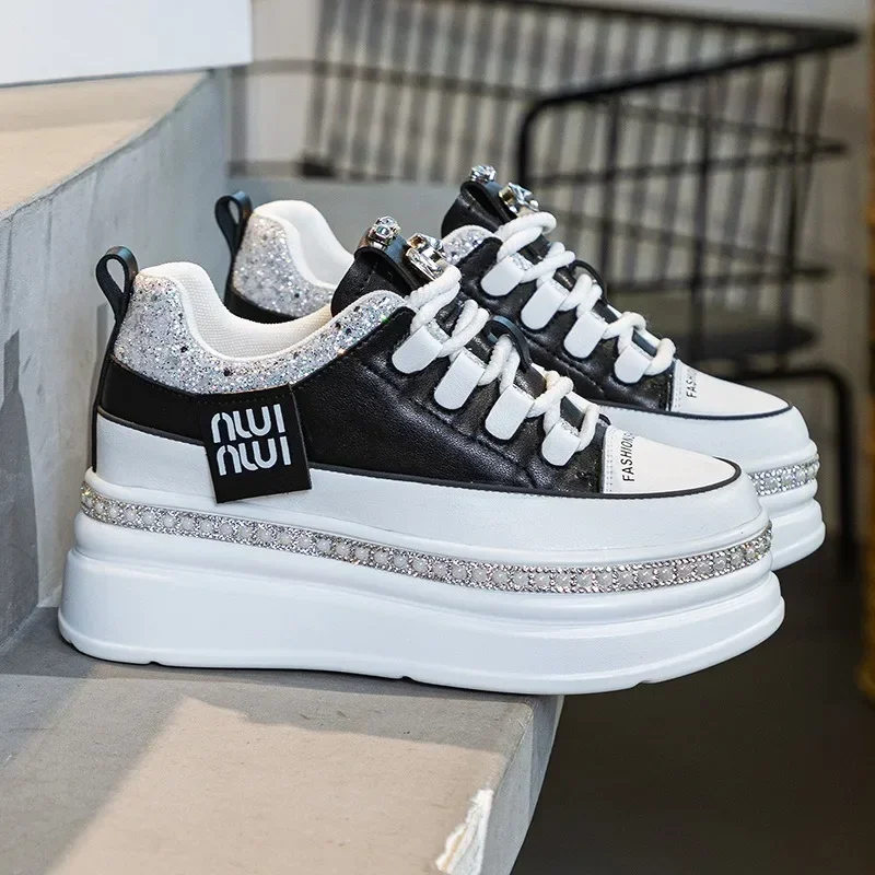 Top quality 7cm Genuine Leathe - Mesh Sneaker Women avis et prix