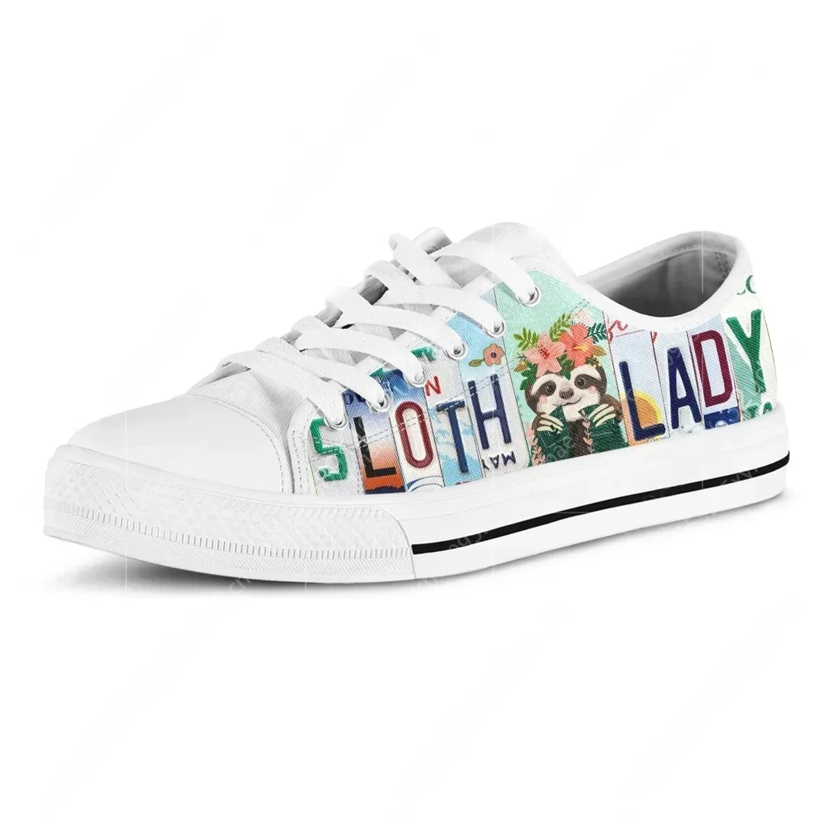 License Plate Sloth Lady Cute  - Women'S Shoes In Size 12 avis et prix