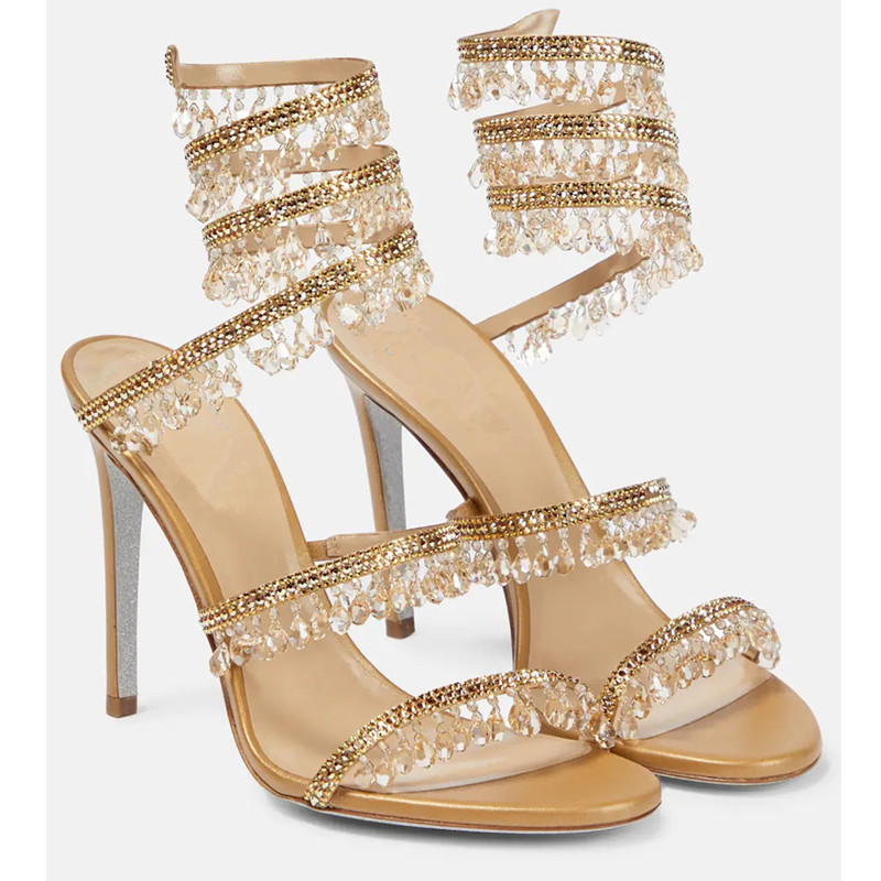 Sexy Green Crystal Fringe Stil - Women'S Shoes Peep Toe avis et prix