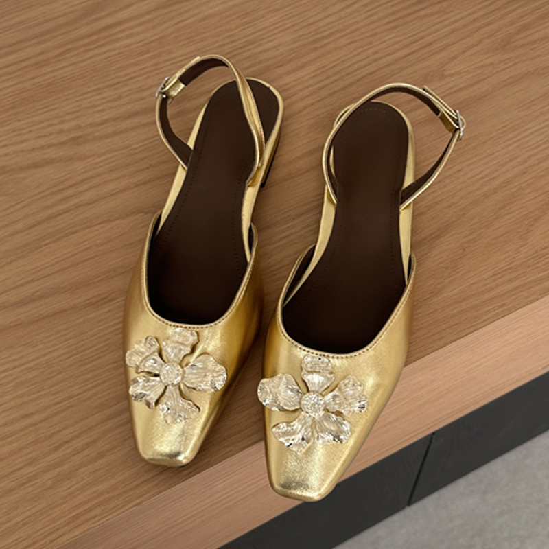 Aneikeh Golden Fashion Flower  - Women Shoes Sandals avis et prix