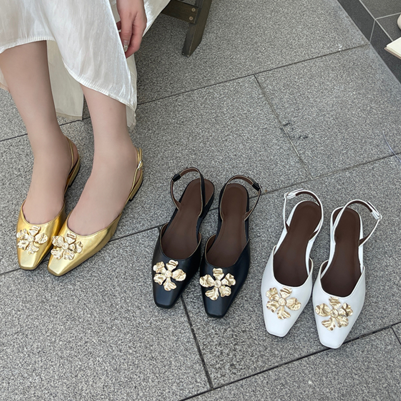 Aneikeh Golden Fashion Flower  - Women Shoes Sandals avis et prix