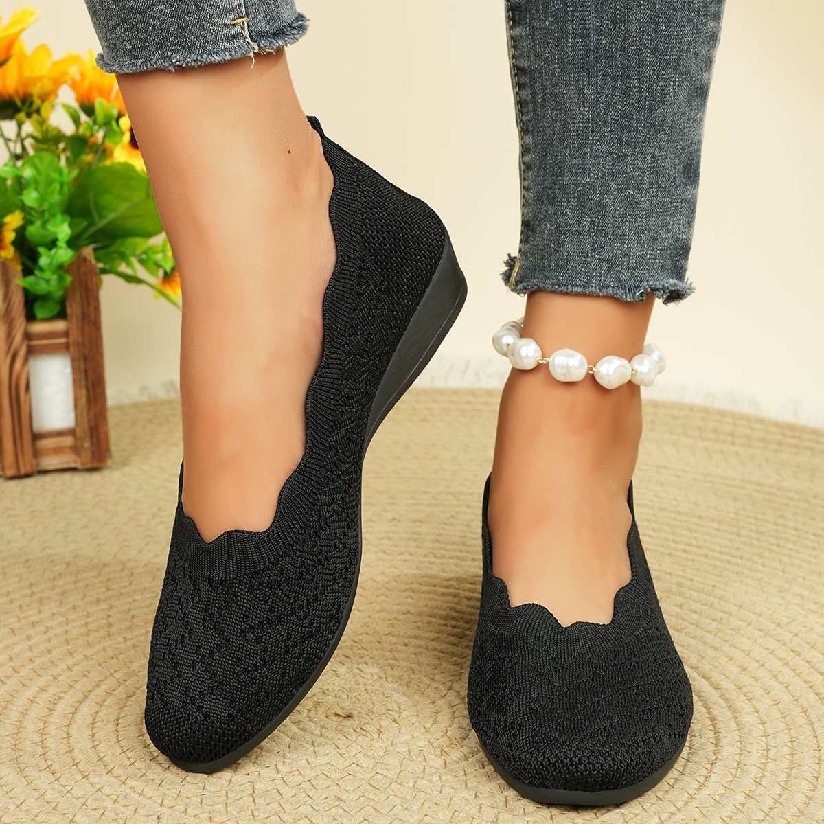 Women's Breathable Knit Flats  - Women'S Shoes Toms avis et prix