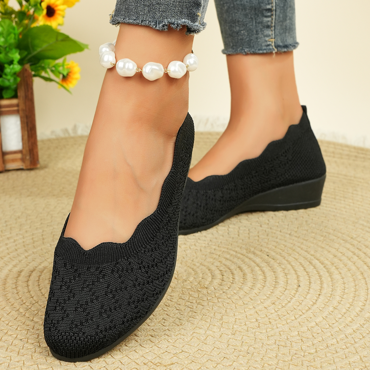 Women's Breathable Knit Flats  - Women'S Shoes Toms avis et prix