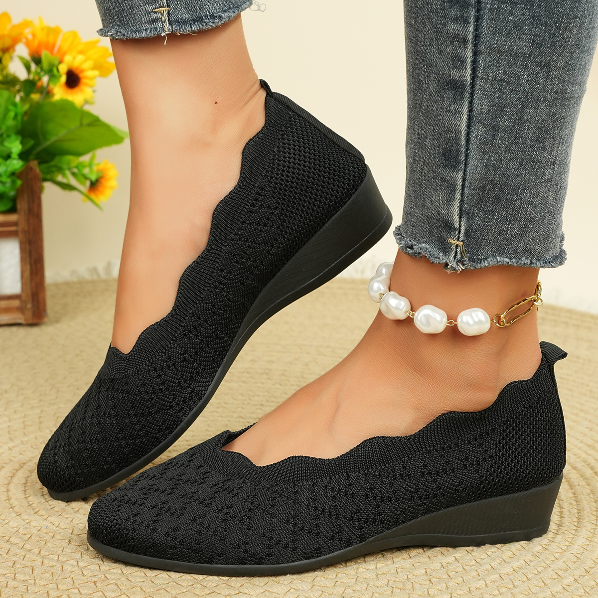 Women's Breathable Knit Flats  - Women'S Shoes Toms avis et prix