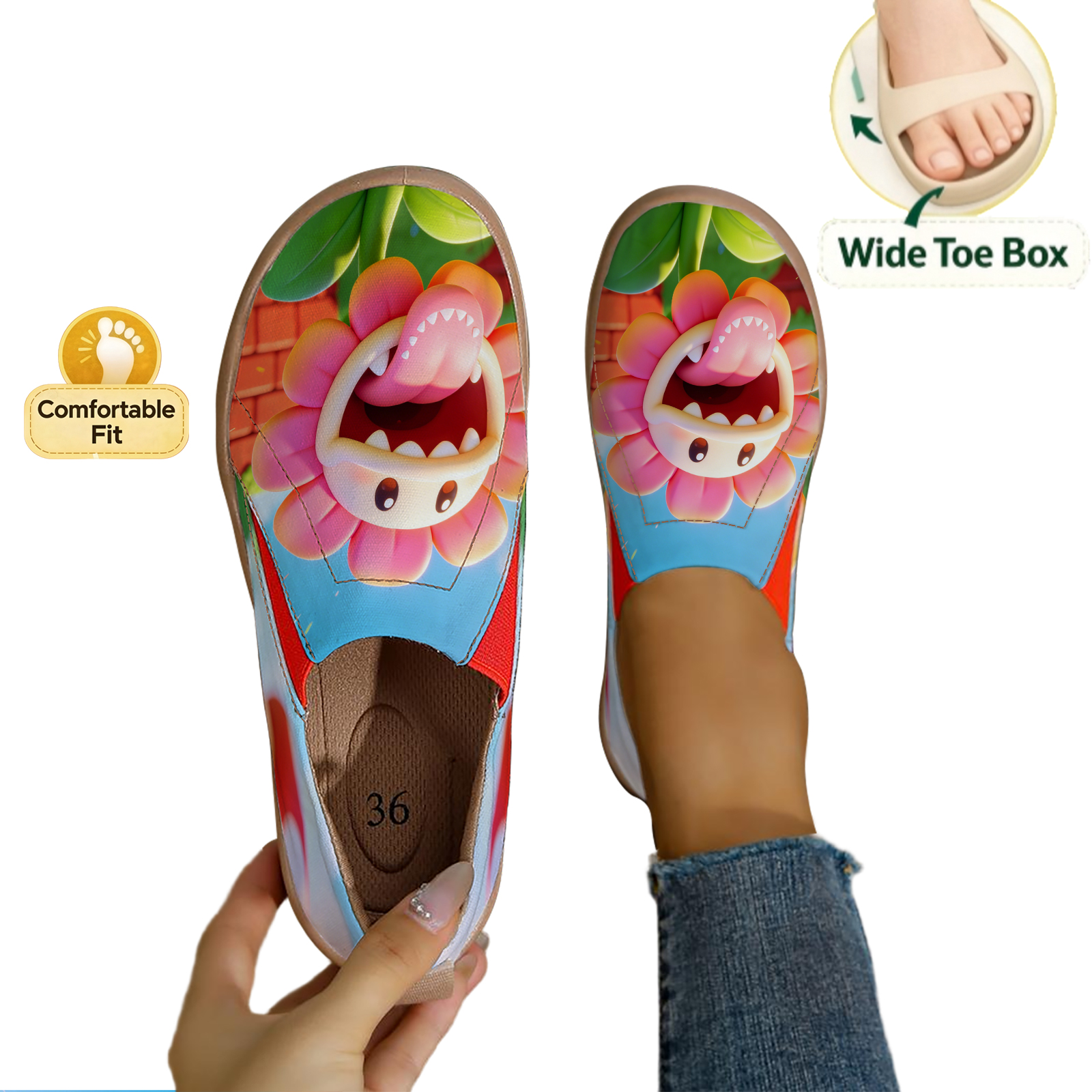 Women's Wide Toe Box Cute Cart - Women'S Shoes With Wide Toe Box avis et prix