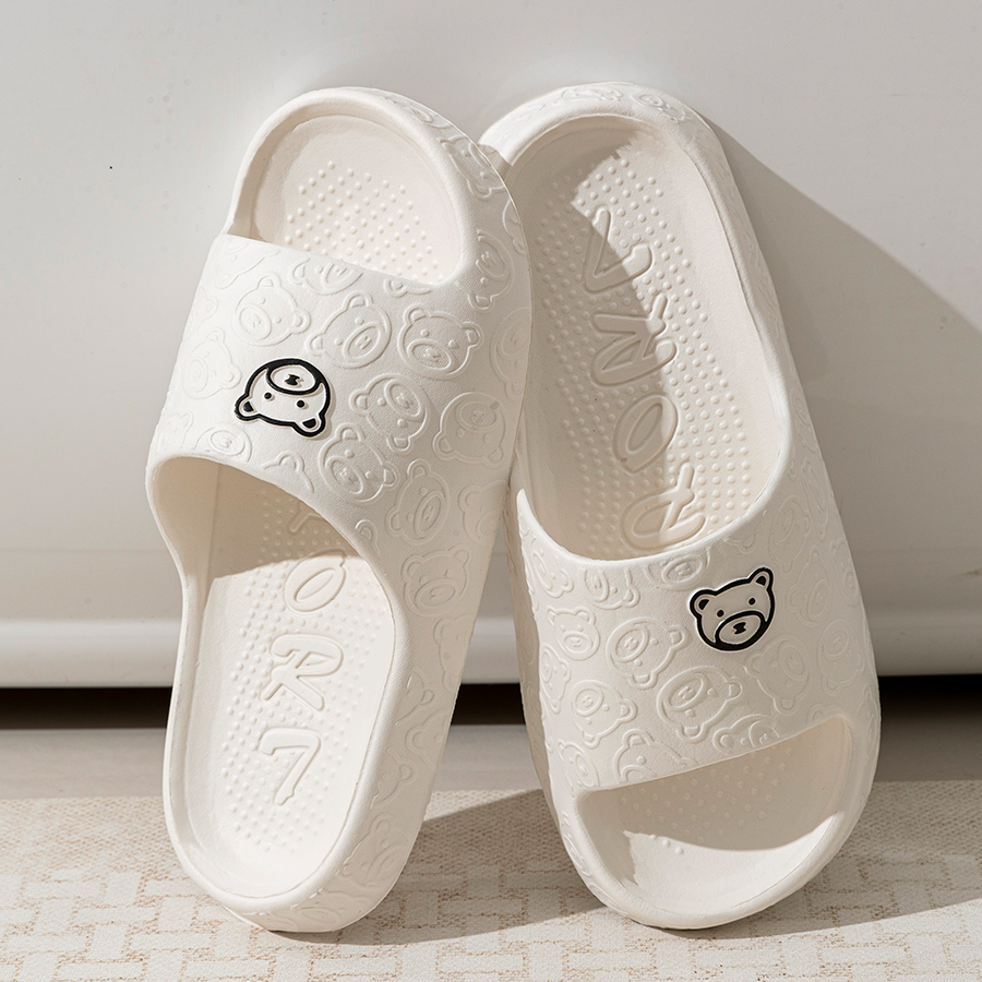 Printting Cute Bear Women Slip - Women Shoes Size To Men avis et prix
