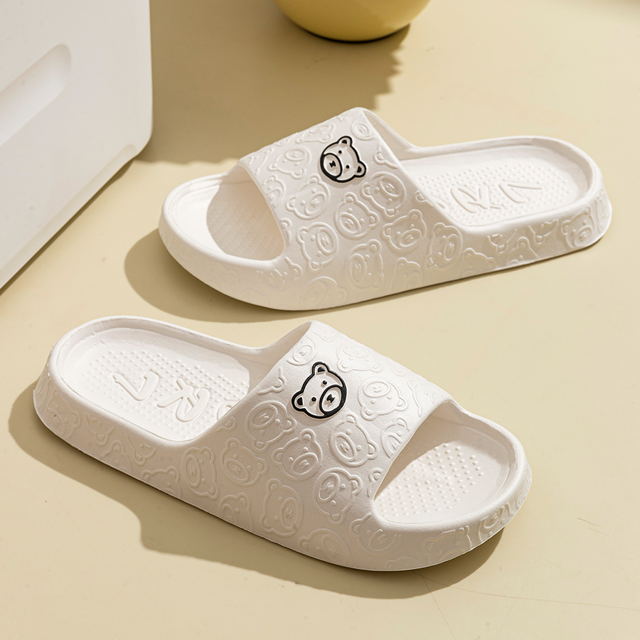 Printting Cute Bear Women Slip - Women Shoes Size To Men avis et prix