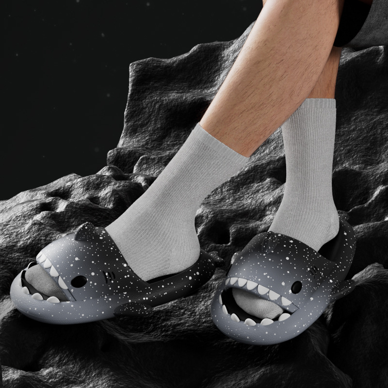Cute Cartoon Shark Slippers Fo - Women Shoes Size To Men avis et prix