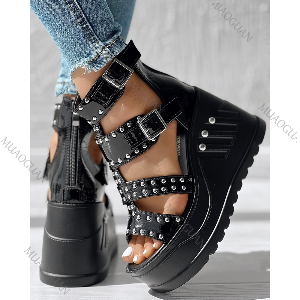 Fashion Women Peep Toe Black S - Women'S Shoes Peep Toe avis et prix