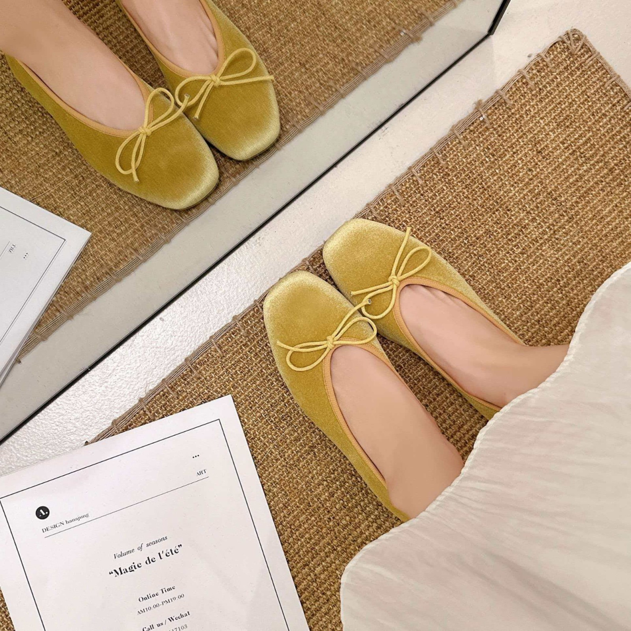 French-style high-end velvet b - Ballet Flat Women avis et prix