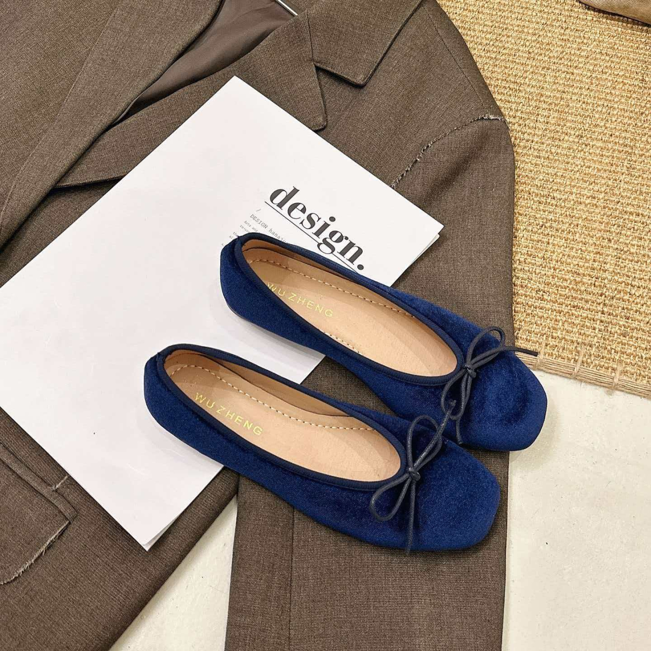French-style high-end velvet b - Ballet Flat Women avis et prix