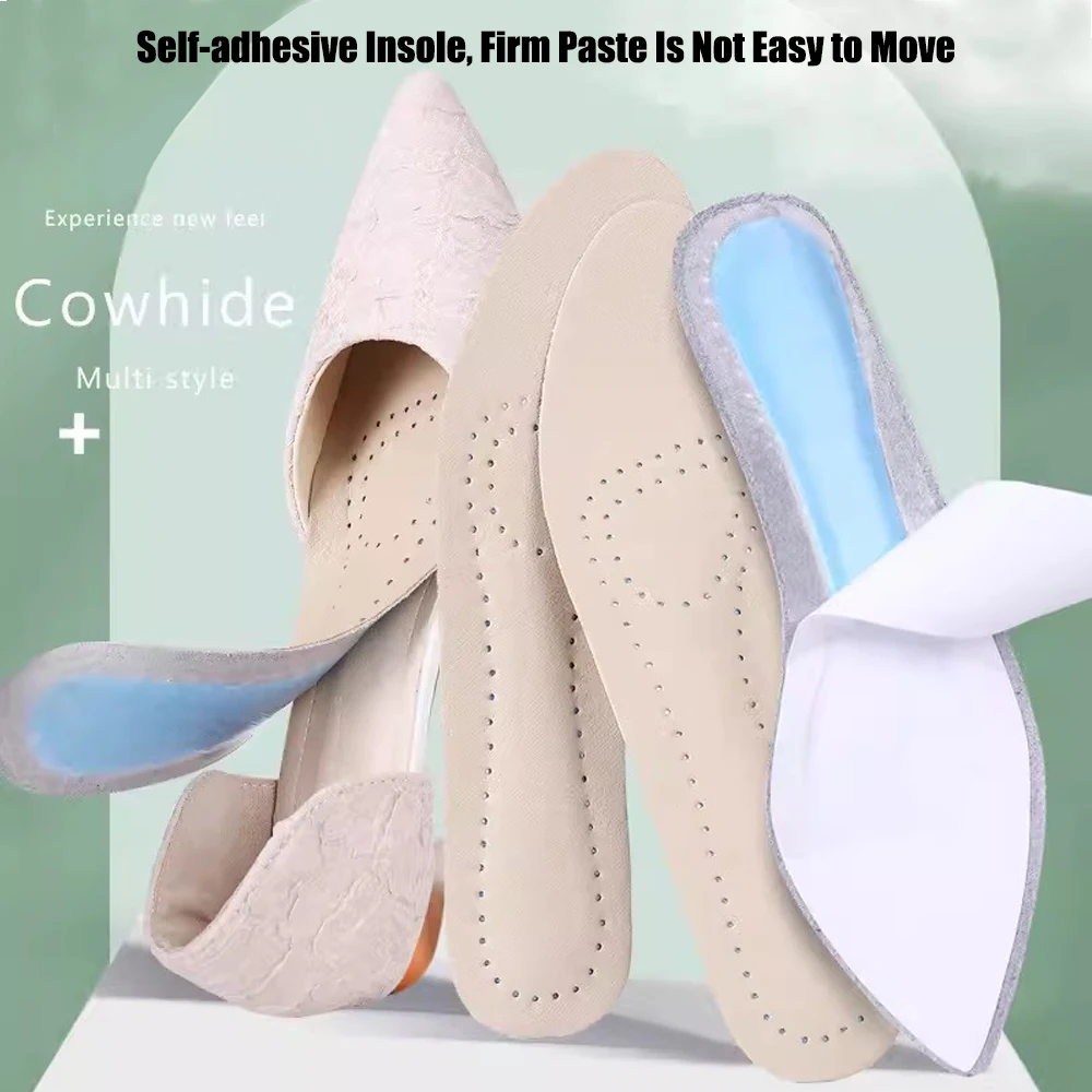 Self adhesive Leather Insoles  - Women'S Shoes With Plantar Fasciitis avis et prix