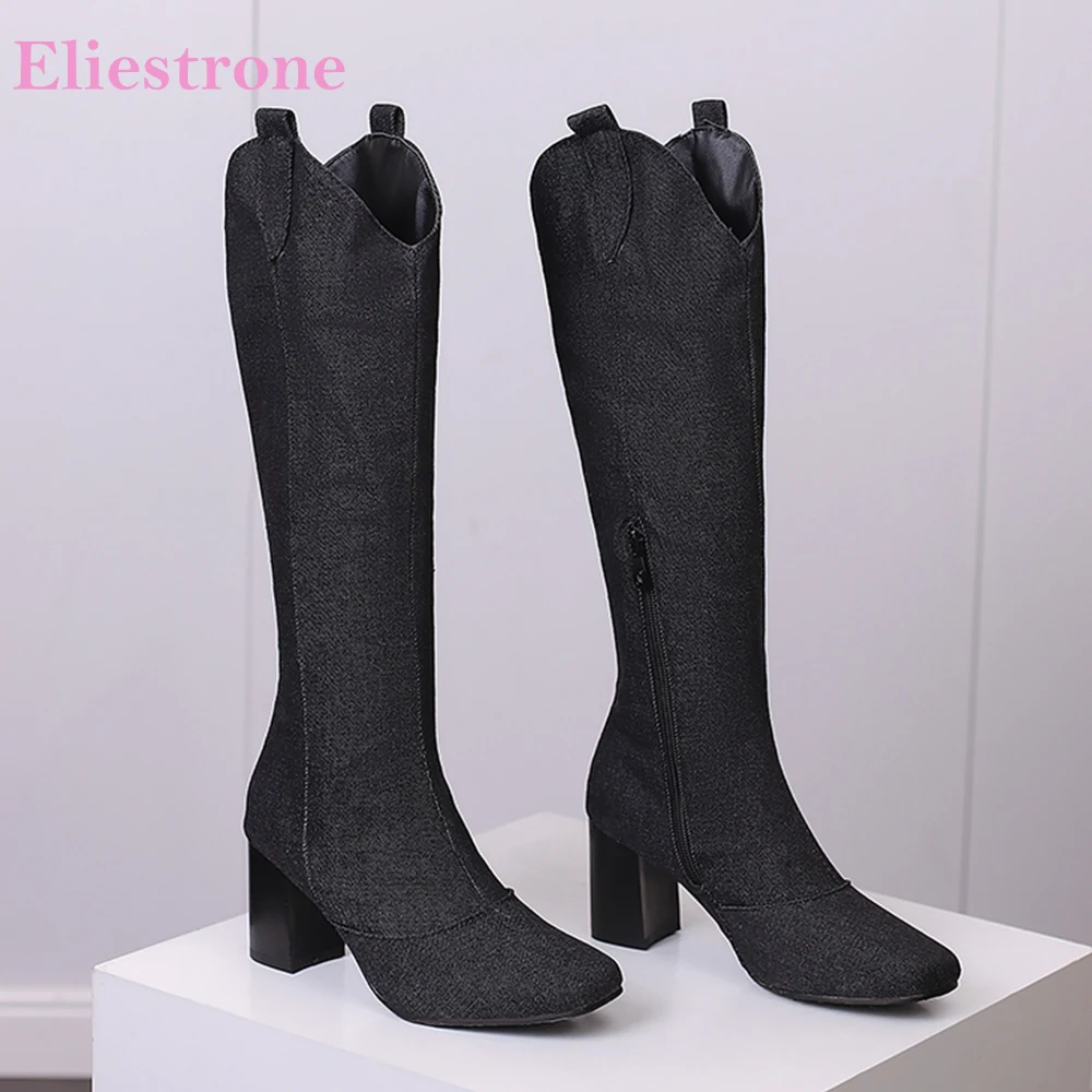 New Winter Black Blue Women Kn - Women'S Shoes In Size 12 avis et prix