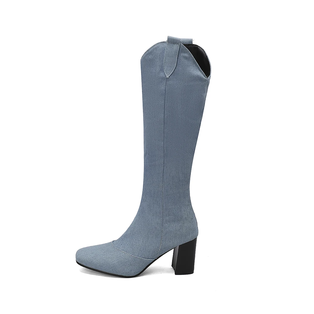 New Winter Black Blue Women Kn - Women'S Shoes In Size 12 avis et prix