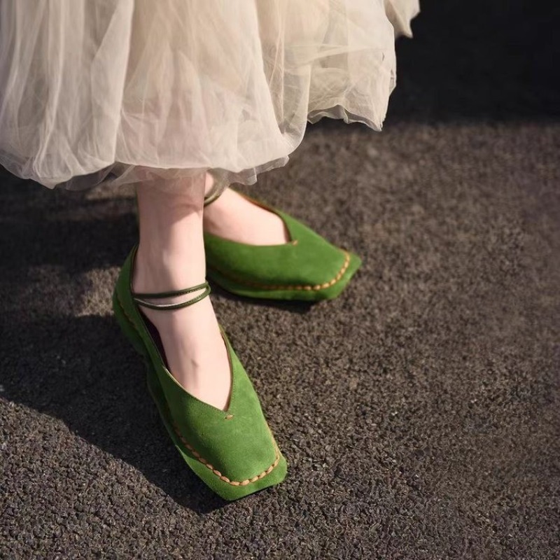Retro Square-toe Shallow-mouth - Slingback Pumps Women avis et prix