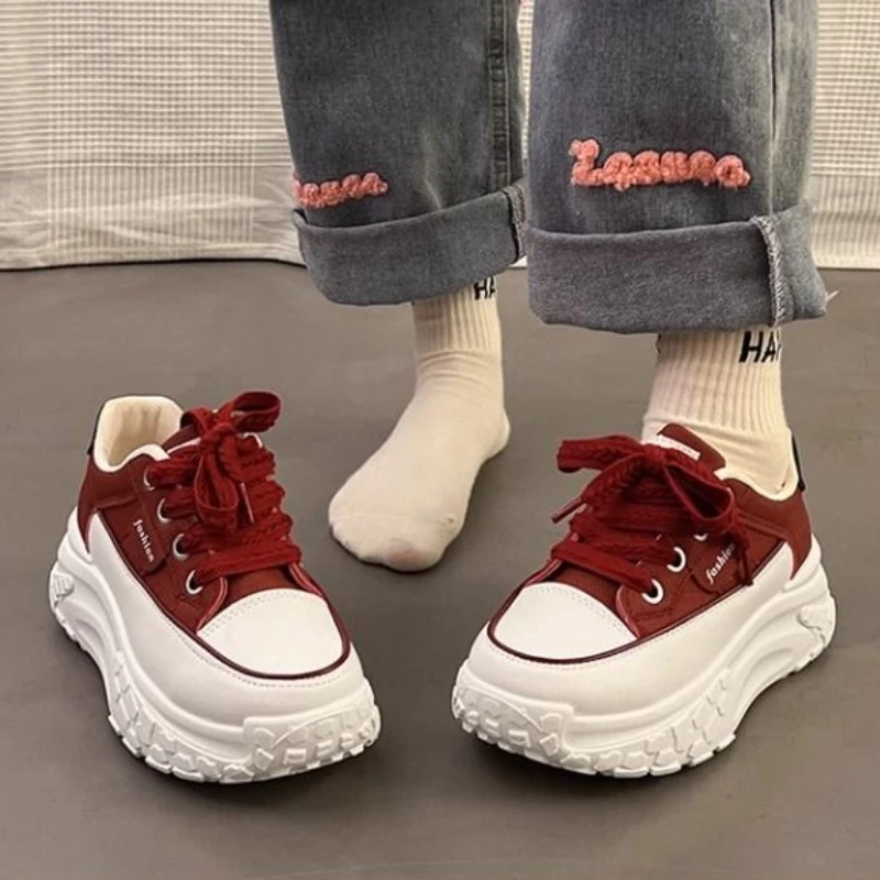 Trendy White Dad Shoes Lightwe - Mesh Sneaker Women avis et prix