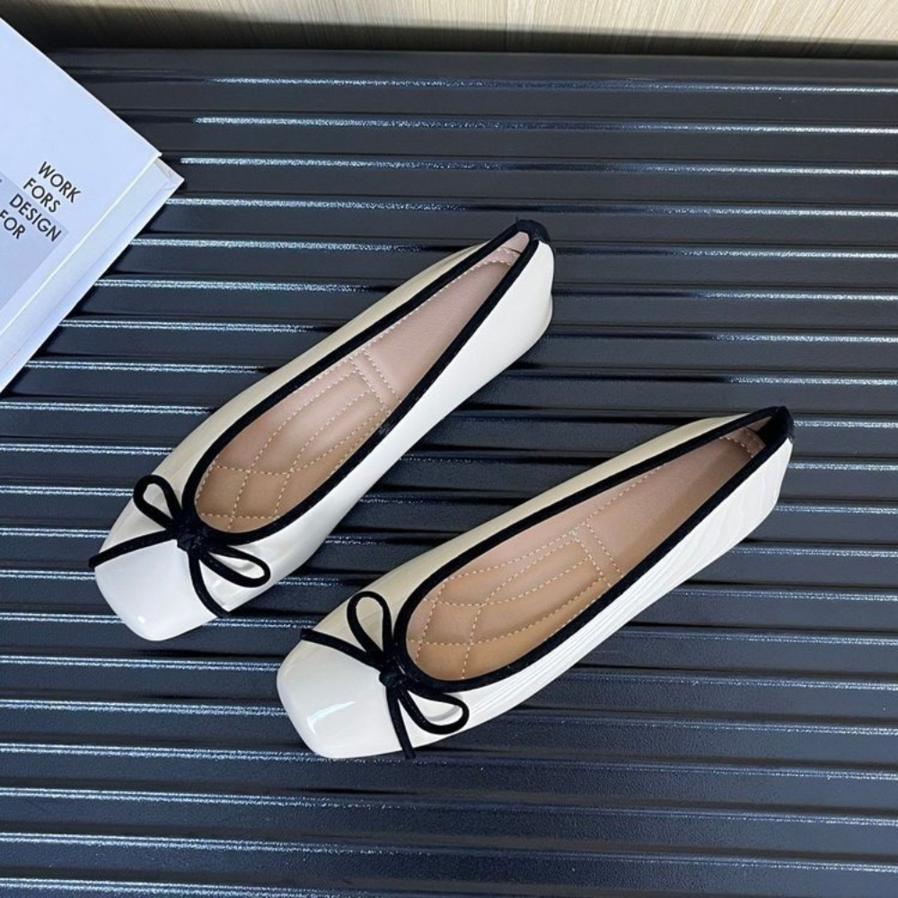 Women Nude Pink Patent Leather - Ballet Flat Women avis et prix