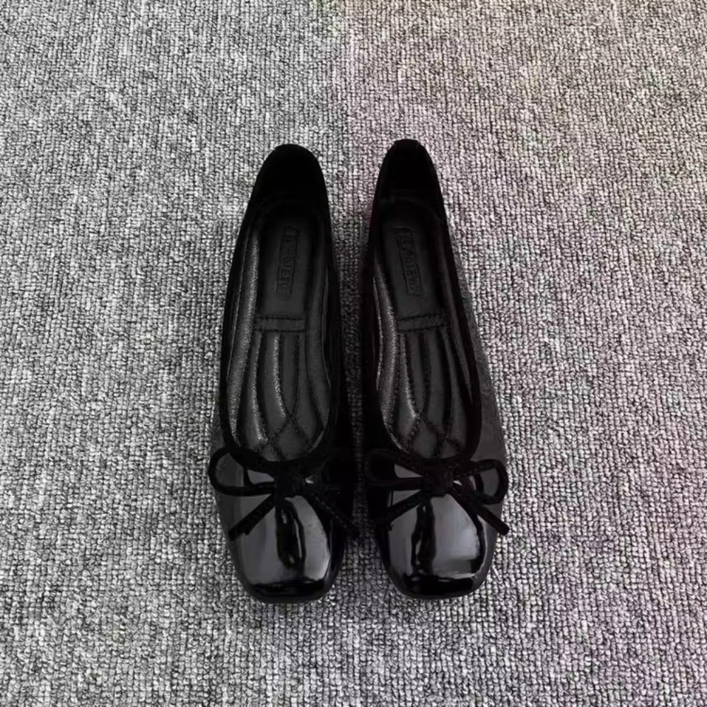 Women Nude Pink Patent Leather - Ballet Flat Women avis et prix