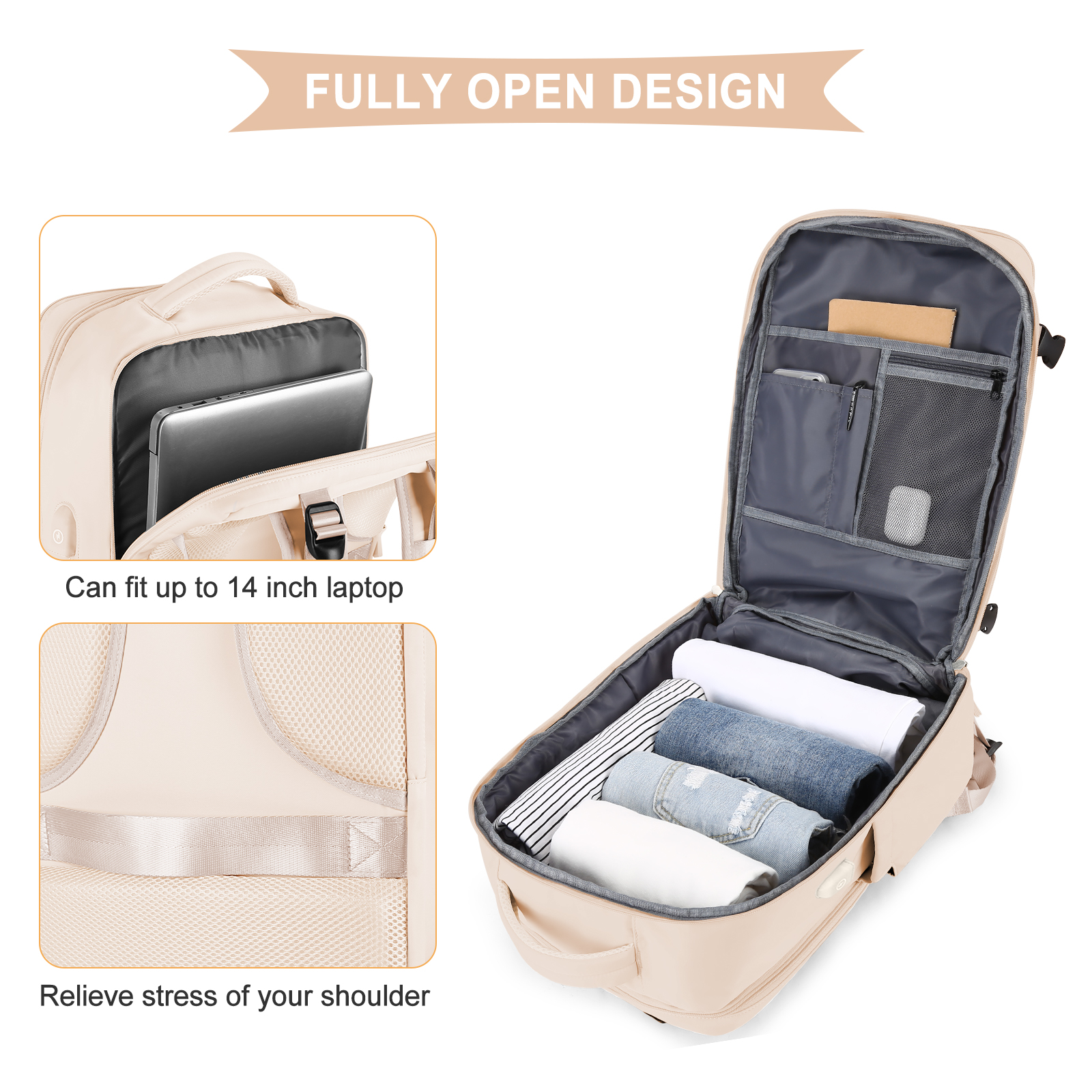 Large Travel Backpack for Men  - Women'S Shoes Large avis et prix