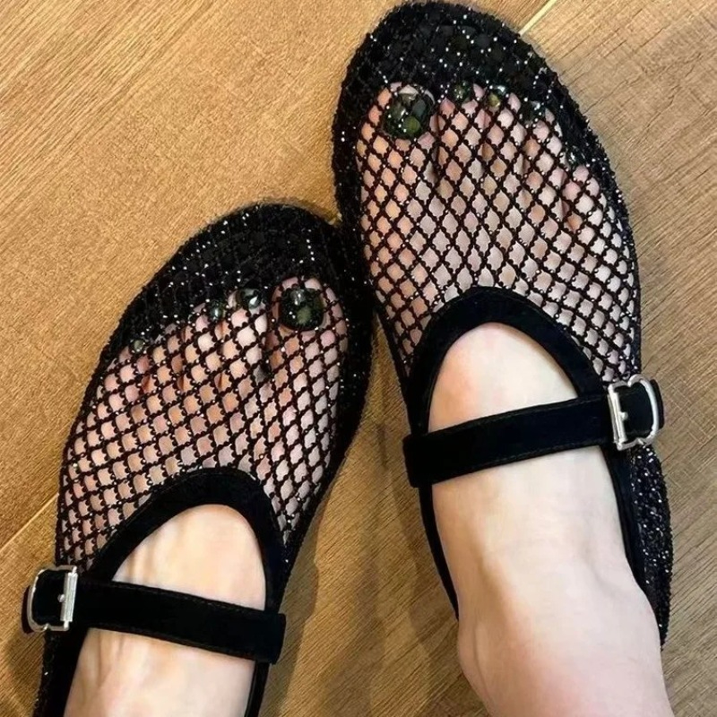 Hollow Rhinestone Baotou Sanda - Women Shoes Sandals avis et prix