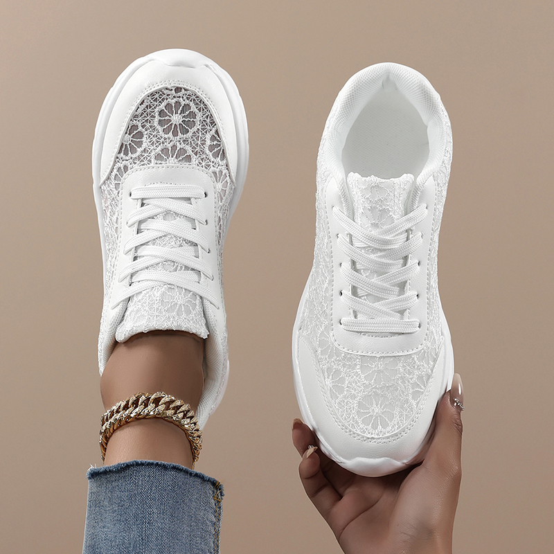 Woman White shoes print sneake - Mesh Sneaker Women avis et prix