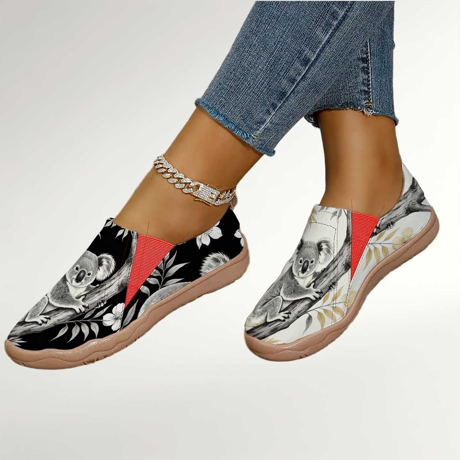 Women's Cute Koala Print Slip- - Women'S Shoes With Wide Toe Box avis et prix