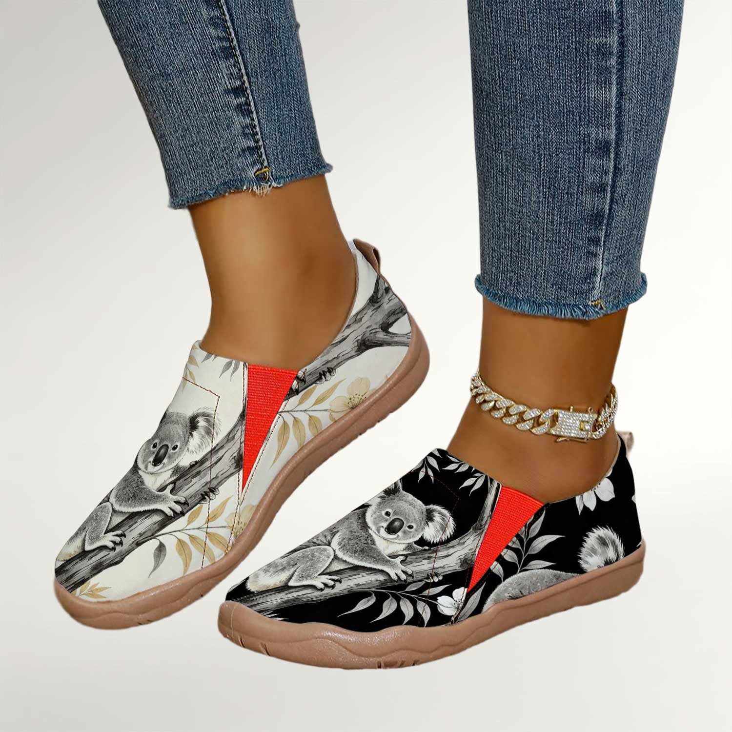 Women's Cute Koala Print Slip- - Women'S Shoes With Wide Toe Box avis et prix