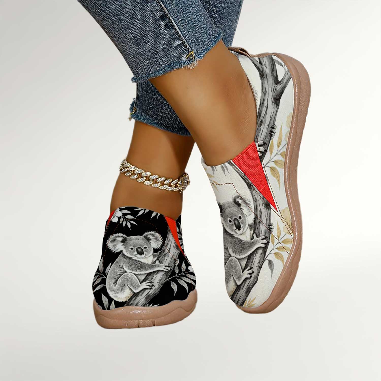 Women's Cute Koala Print Slip- - Women'S Shoes With Wide Toe Box avis et prix