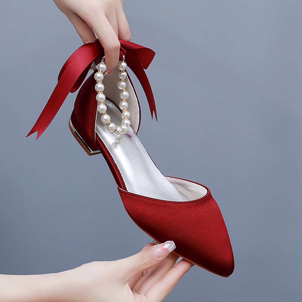 Wedding Shoes Bride Flat Heel  - Women Shoes Sandals avis et prix