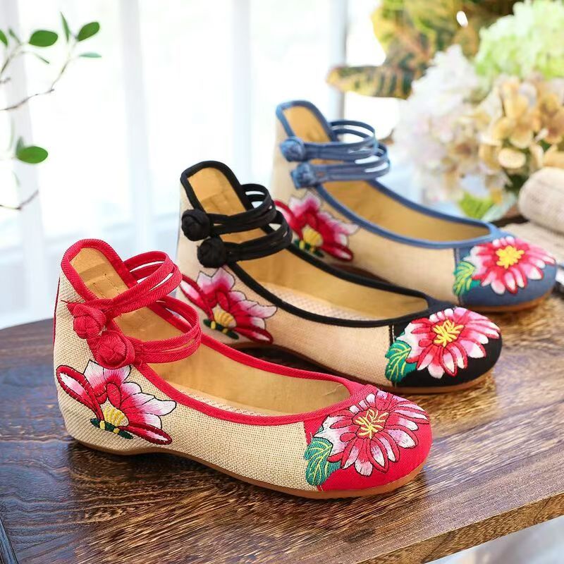 Woman Wedges Embroidered Cloth - Ballet Flat Women avis et prix