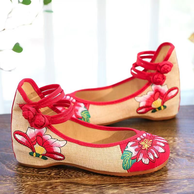 Woman Wedges Embroidered Cloth - Ballet Flat Women avis et prix