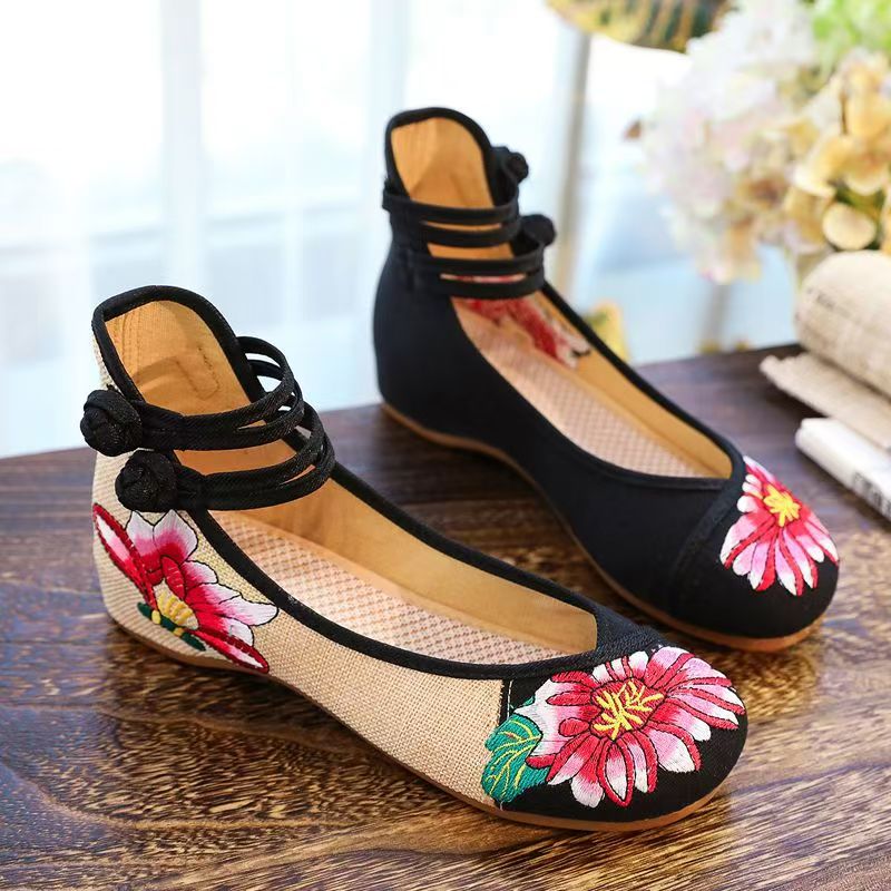 Woman Wedges Embroidered Cloth - Ballet Flat Women avis et prix