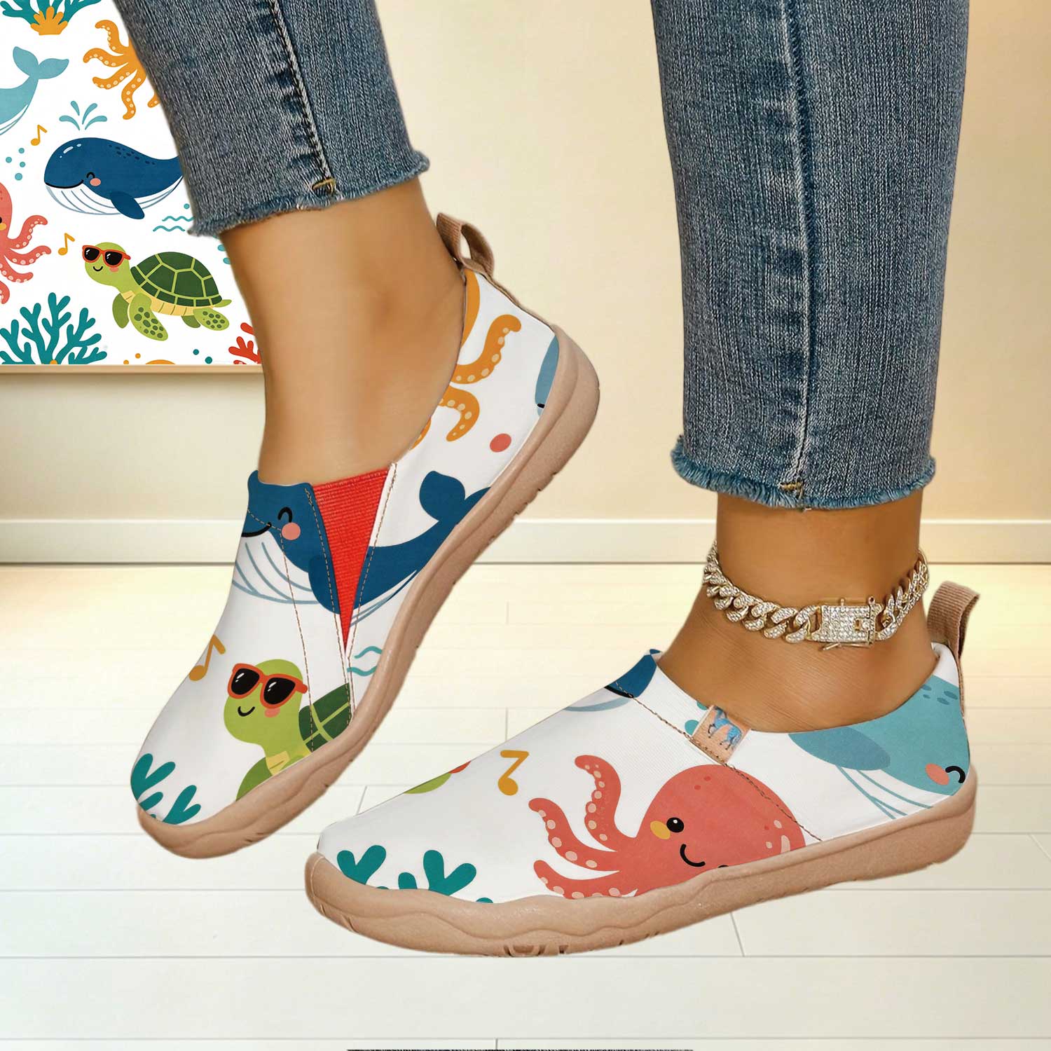 Women's Wide Toe Box Fun Carto - Women'S Shoes With Wide Toe Box avis et prix