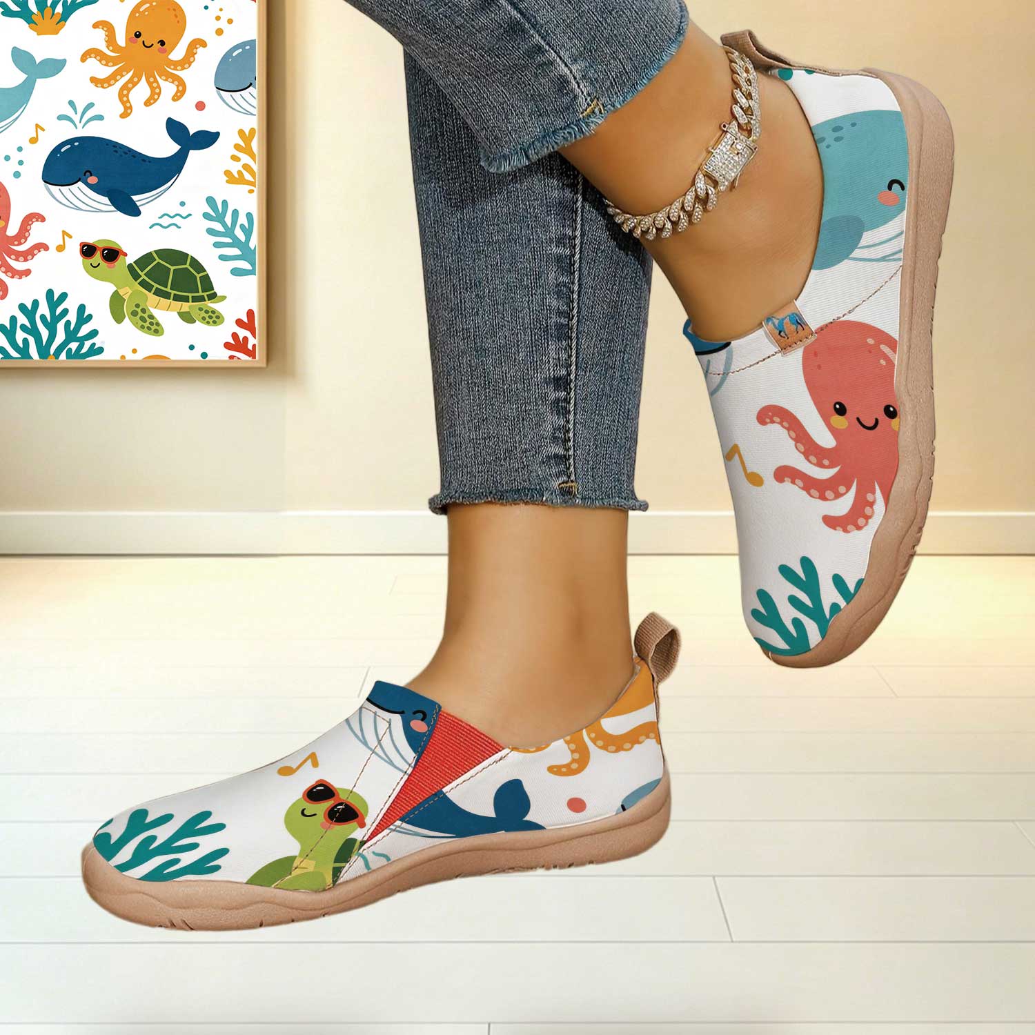 Women's Wide Toe Box Fun Carto - Women'S Shoes With Wide Toe Box avis et prix