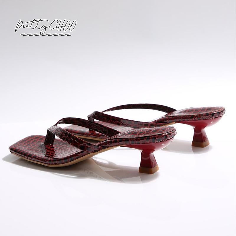 Crocodile Print Kitten Heel Fl - Women Shoes Size To Men avis et prix